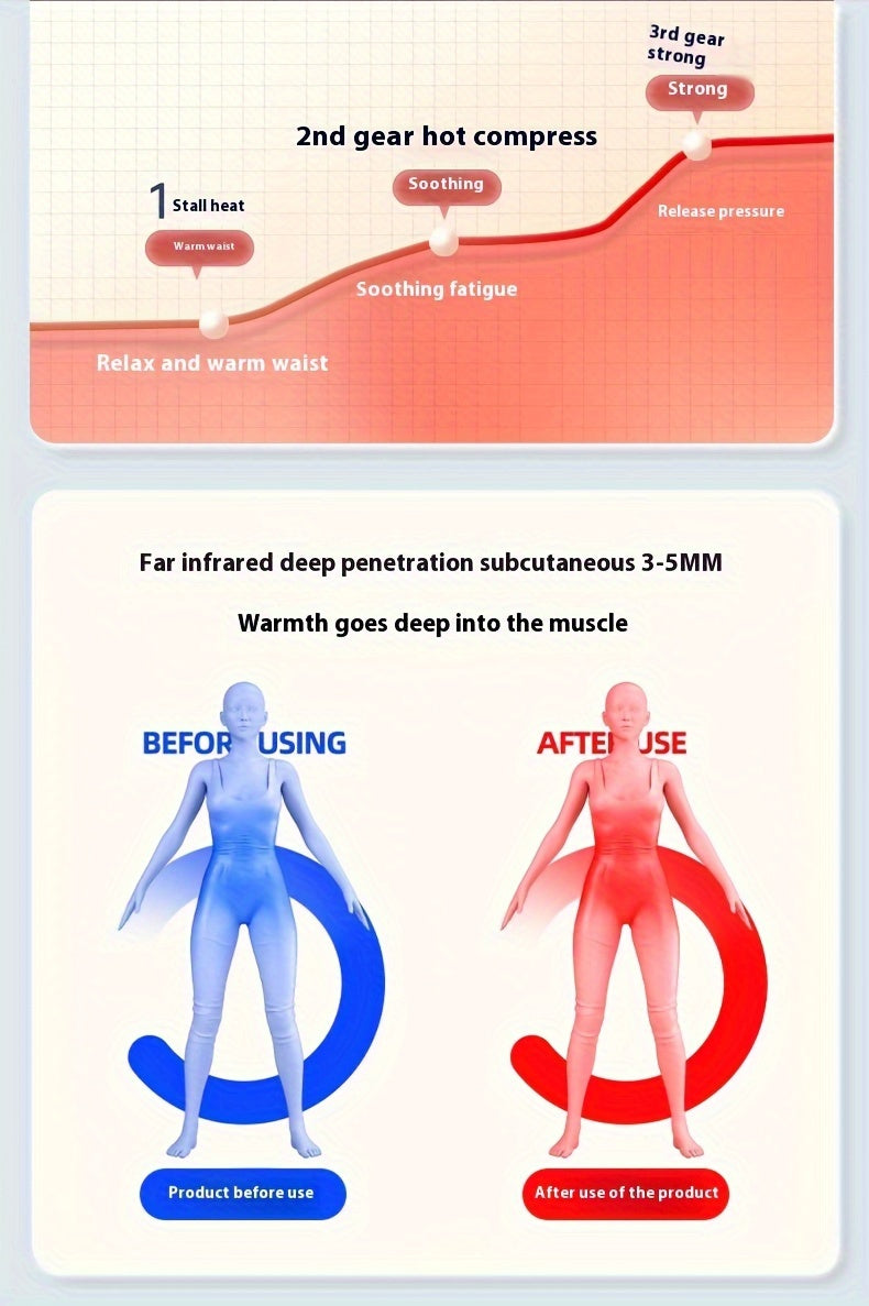 Lower back portable massager