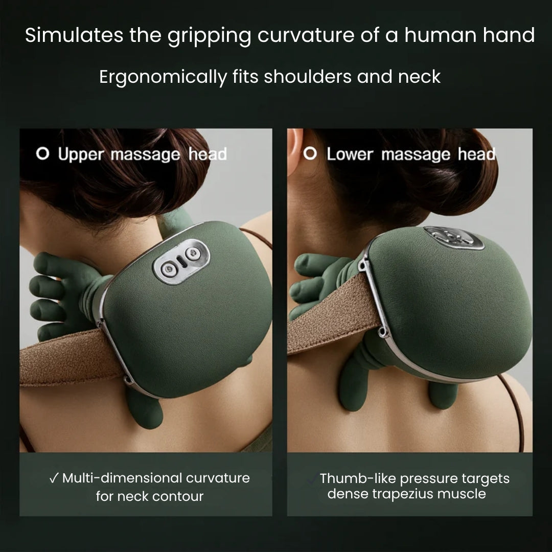 Cordless Heated Neck & Shoulder Massager – Gentle Relief for Everyday Comfort