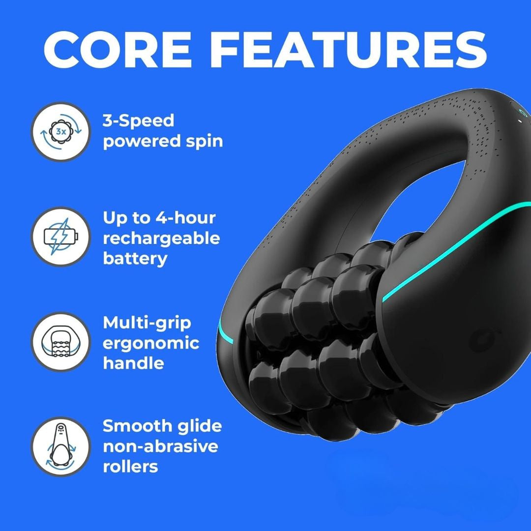 3-Speed Electric Massage Roller – Neck, Shoulder & Waist Relief