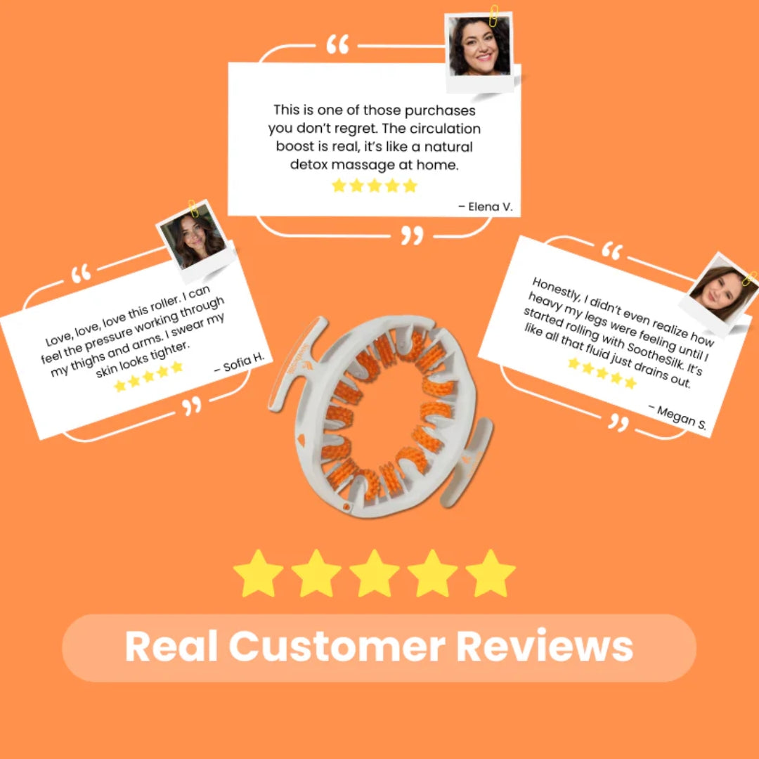 Round Ring Anti-Cellulite Deep Tissue Massage Roller – 14-Wheel Full-Body Massager for Smoother, Firmer Skin