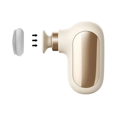 Portable Mini Massage Device – Pocket-Size Deep Tissue Massager with 5 Heads & 4 Speed Levels