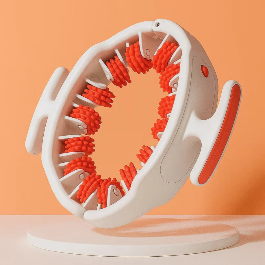 Round Ring Anti-Cellulite Deep Tissue Massage Roller – 14-Wheel Full-Body Massager for Smoother, Firmer Skin