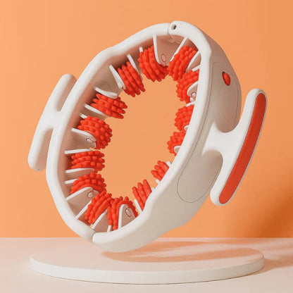 Round Ring Anti-Cellulite Deep Tissue Massage Roller – 14-Wheel Full-Body Massager for Smoother, Firmer Skin