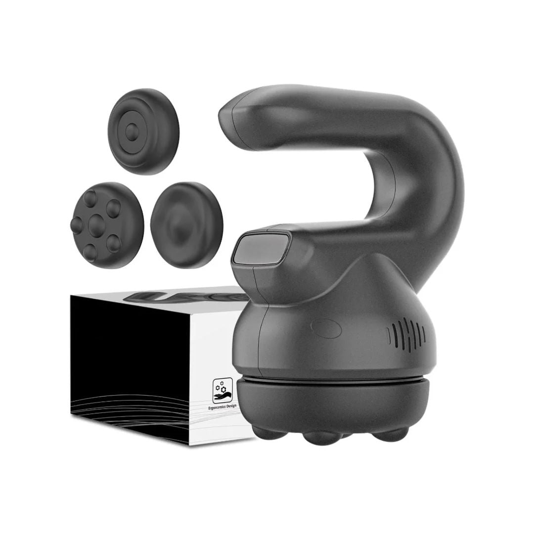 Handheld Mini Orbital Buffer Massager – Adjustable Multi-Speed Vibration Device for Full-Body Relaxation