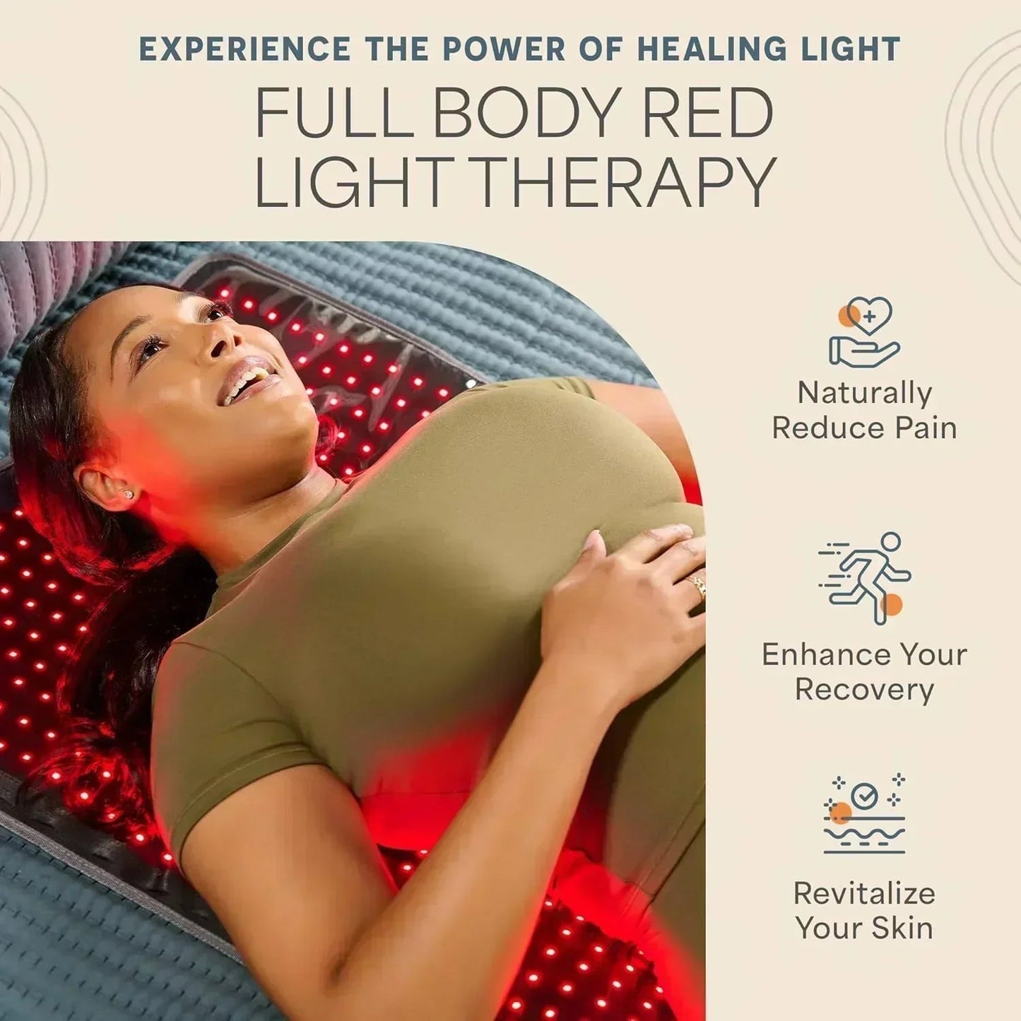 AllevaBody Fit Red Light Therapy Mat