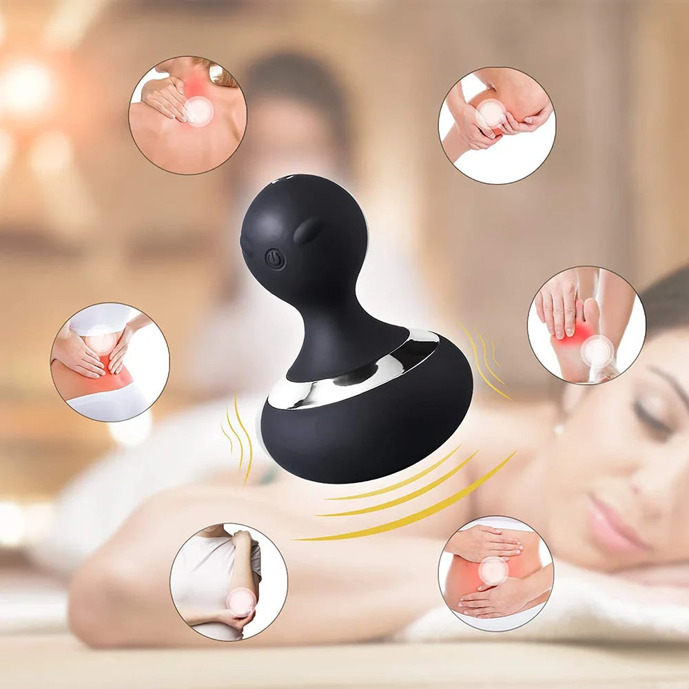 Multi-Function Silicone Body Massager – 10-Mode Low-Noise Rechargeable Relaxation Device