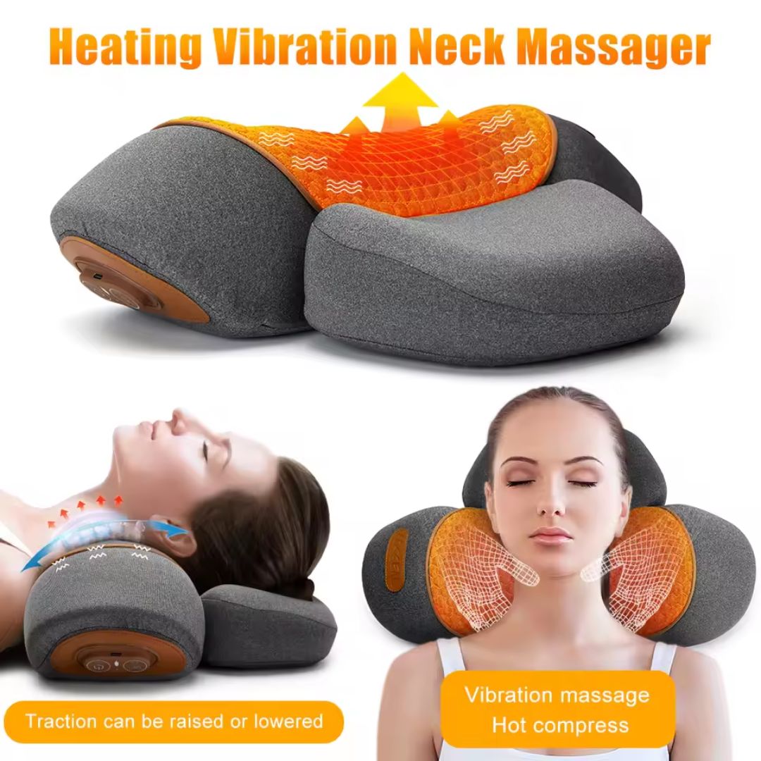 Electric Neck Massager Cervical Support Pillow – Comfort & Relaxation Edition