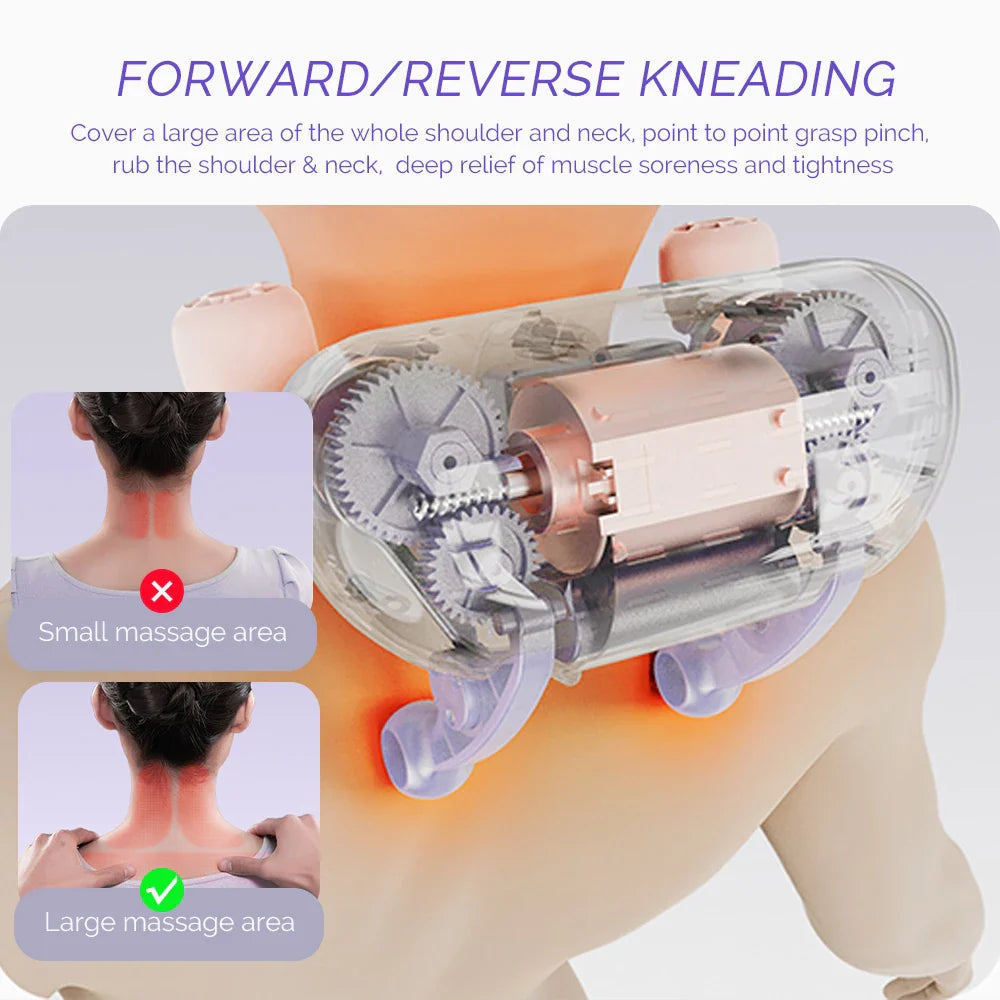 Wireless Heated Massager - Relieve Neck & Muscle Tension