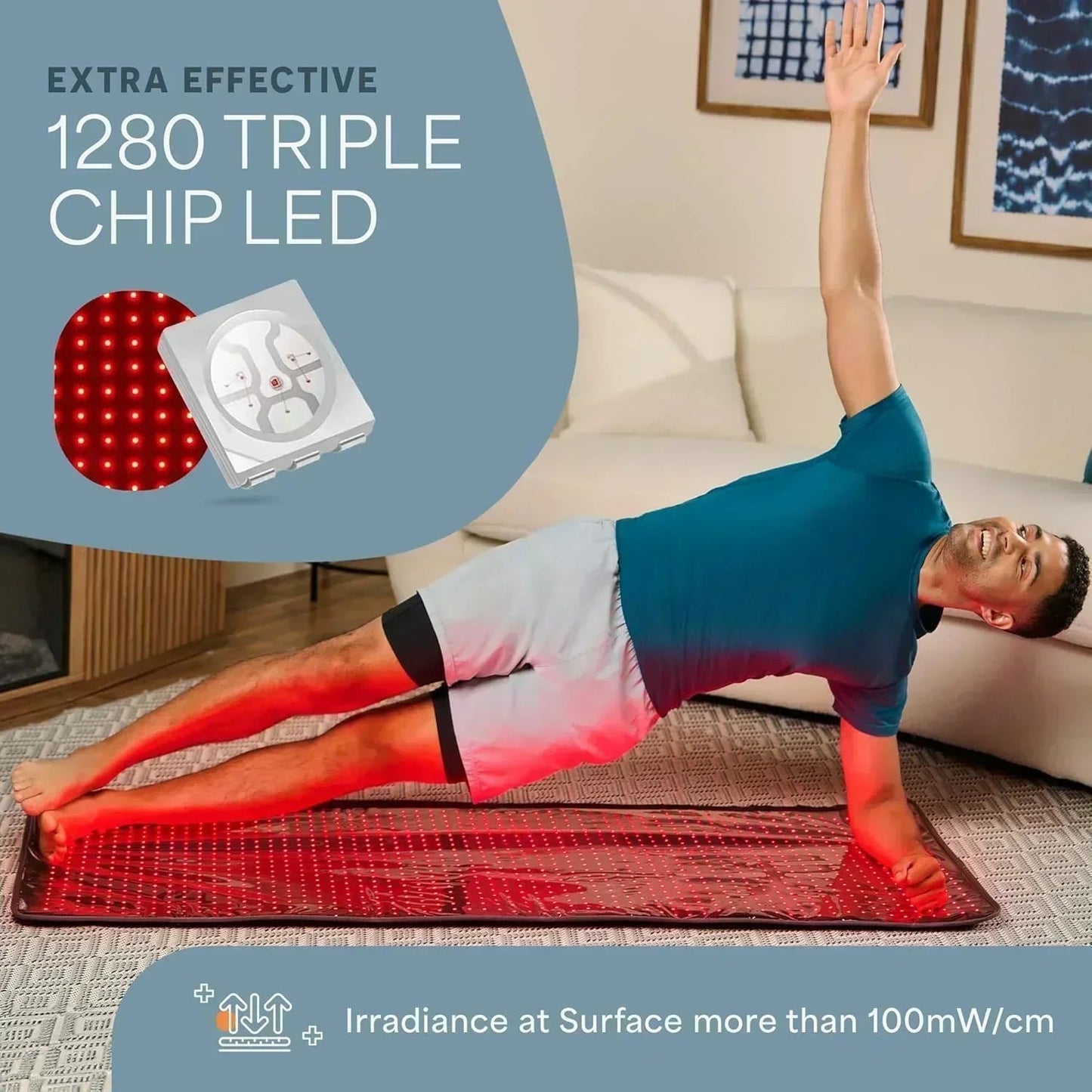 AllevaBody Fit Red Light Therapy Mat