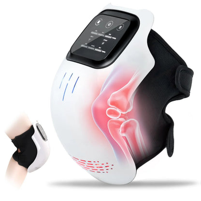 Cordless Joint Massager – Adjustable Heat, Vibration & Red Light Support for Knee, Shoulder & Elbow Comfort