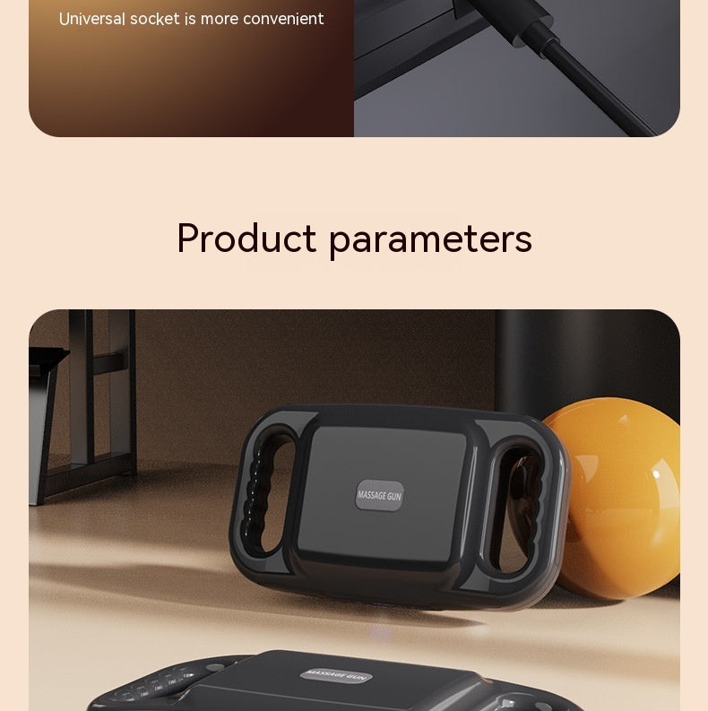 Four-Head Percussion Massager – High-Frequency Full-Body Relaxation Device with 20 Strength Levels