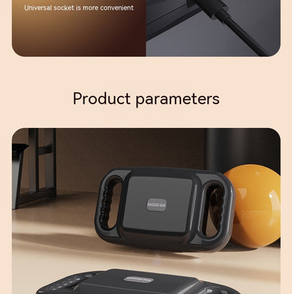 Four-Head Percussion Massager – High-Frequency Full-Body Relaxation Device with 20 Strength Levels