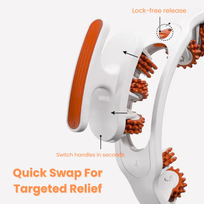 Round Ring Anti-Cellulite Deep Tissue Massage Roller – 14-Wheel Full-Body Massager for Smoother, Firmer Skin