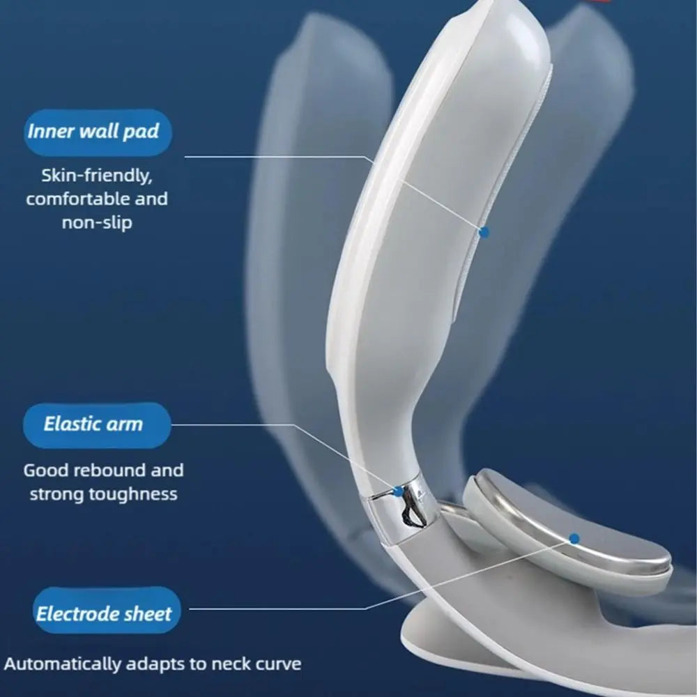 Electric Neck Massager with Heat – 4 Heads, 6 Modes, 14 Intensity Levels