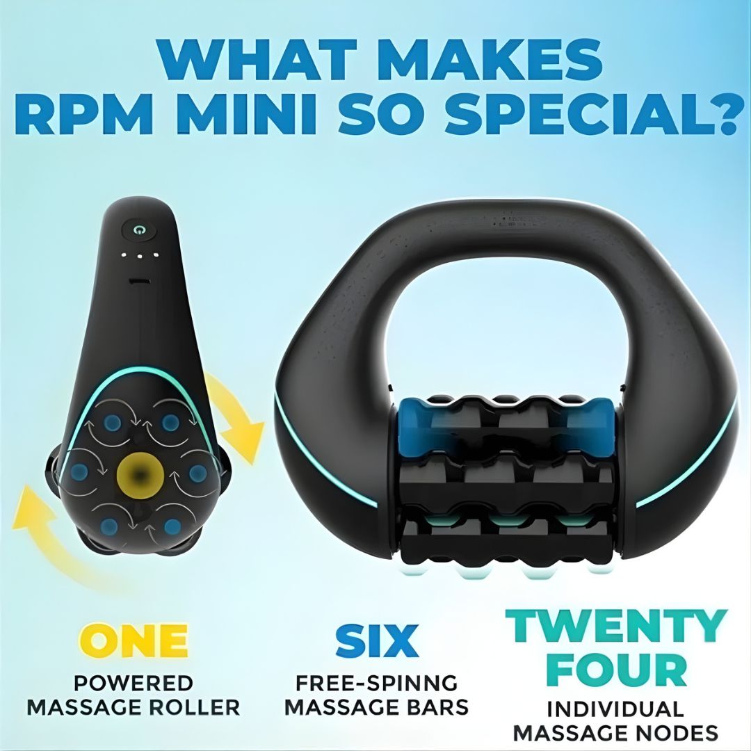 3-Speed Electric Massage Roller – Neck, Shoulder & Waist Relief