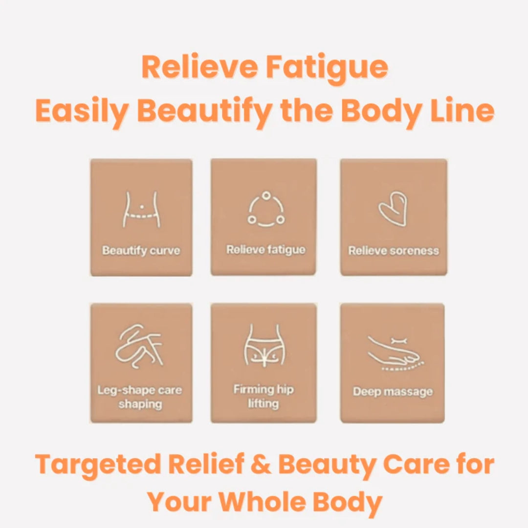 Round Ring Anti-Cellulite Deep Tissue Massage Roller – 14-Wheel Full-Body Massager for Smoother, Firmer Skin