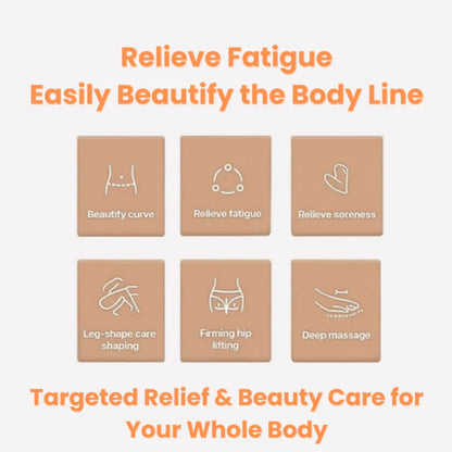 Round Ring Anti-Cellulite Deep Tissue Massage Roller – 14-Wheel Full-Body Massager for Smoother, Firmer Skin