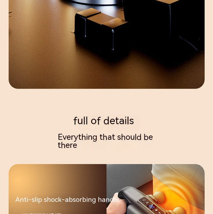 Four-Head Percussion Massager – High-Frequency Full-Body Relaxation Device with 20 Strength Levels