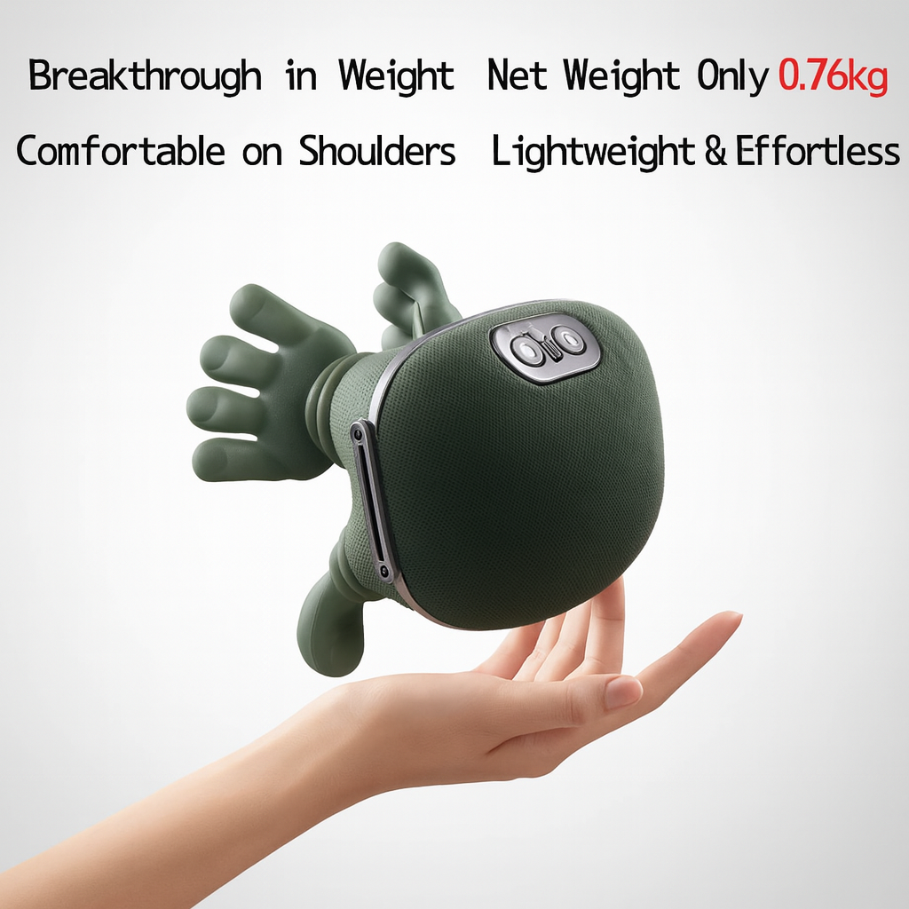 Cordless Heated Neck & Shoulder Massager – Gentle Relief for Everyday Comfort