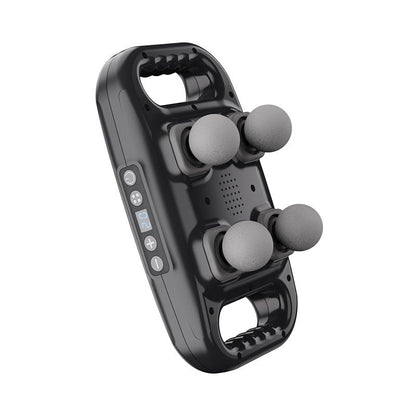 Four-Head Percussion Massager – High-Frequency Full-Body Relaxation Device with 20 Strength Levels