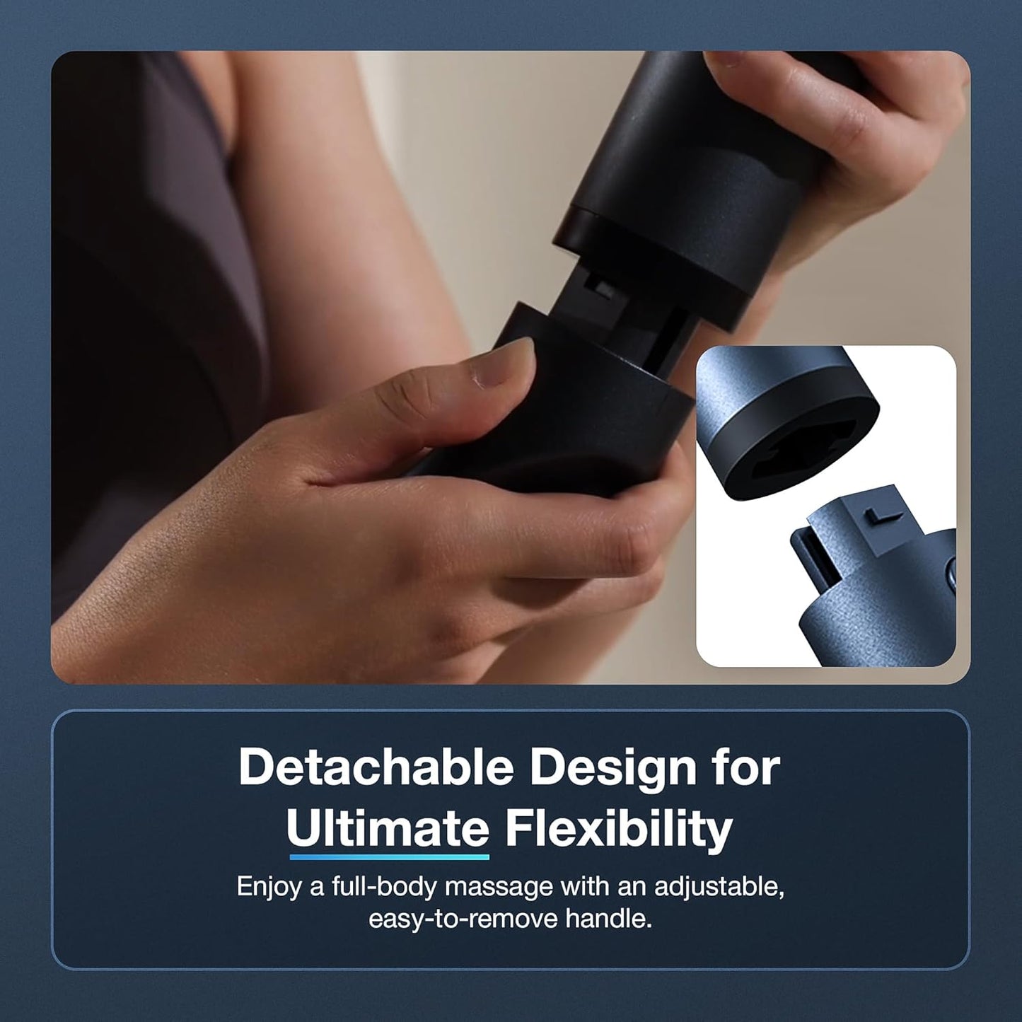 Long-Handle Electric Percussion Massage Device – Deep Tissue Body Massager for Muscle Relaxation